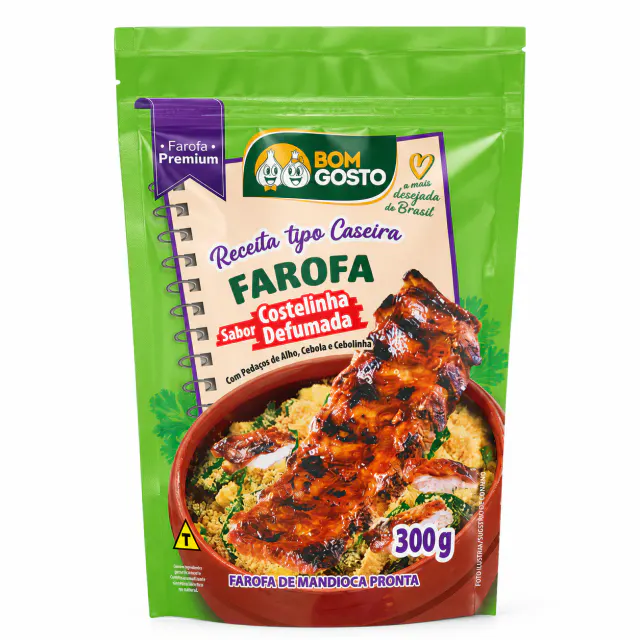 Farofa Bom Gosto Costelinha Defumada 300g
