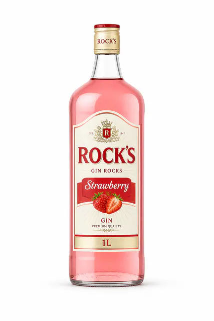 Gin Rocks Strawberry 1L